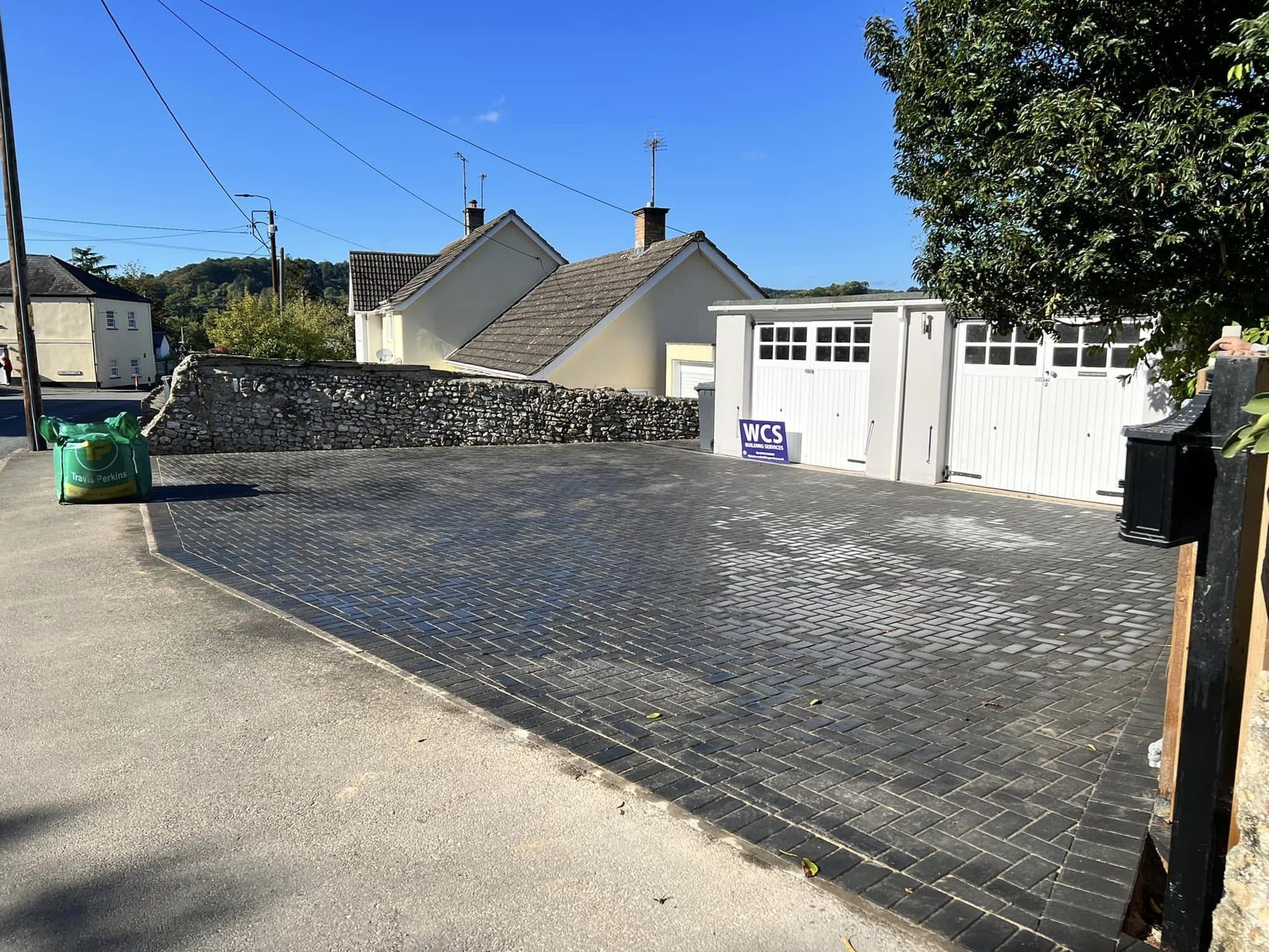 Driveway after
