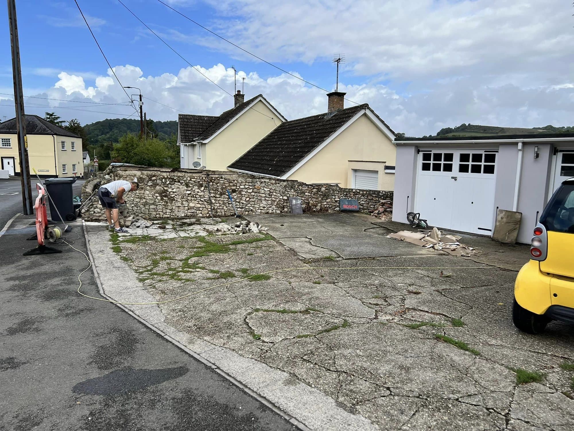 Driveway before